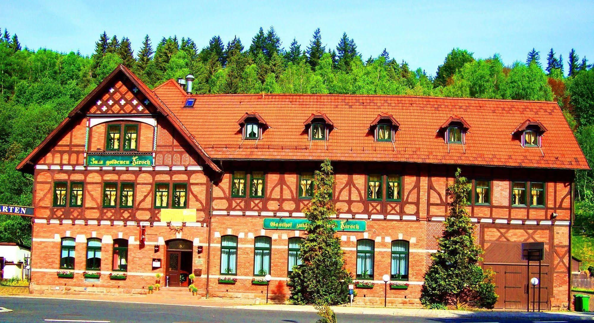 Hotel Zum Goldenen Hirsch Sankt Kilian Экстерьер фото